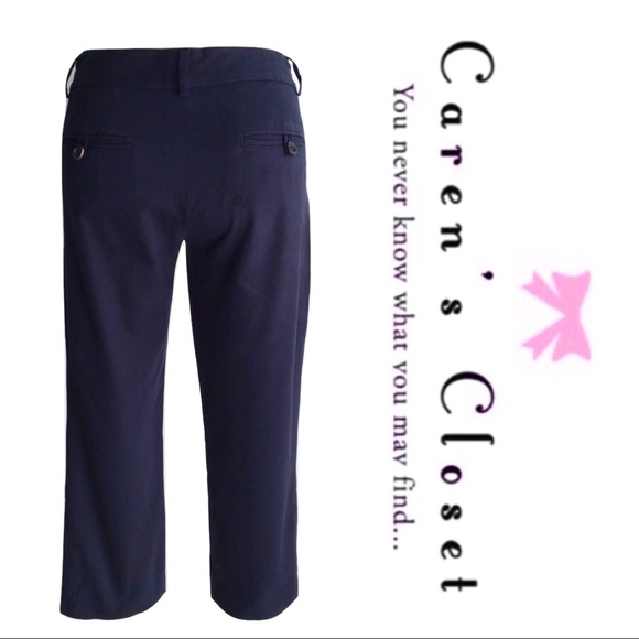 Theory Stretch Cotton Lycra Crop Pant - Picture 4 of 5